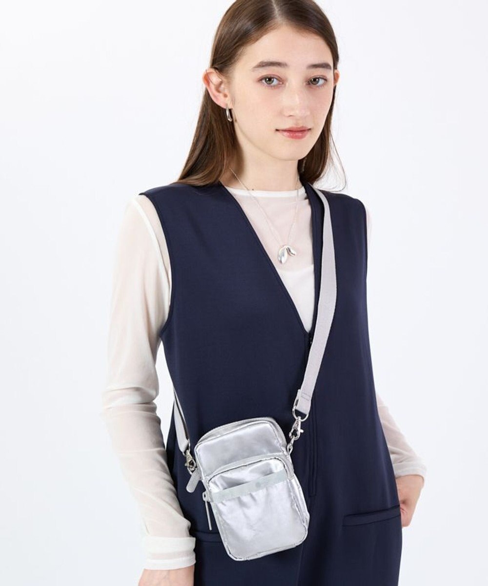 LeSportsac MINI PHONE BAG/フロストシルバーシャイン 