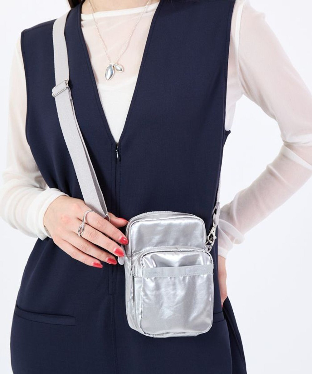 LeSportsac MINI PHONE BAG/フロストシルバーシャイン 