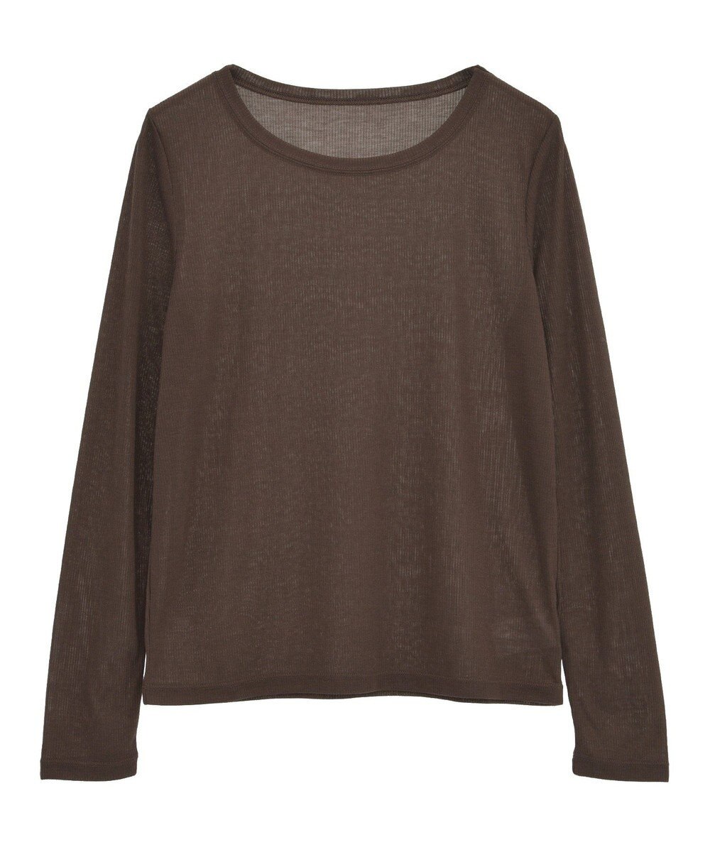 earth music&ecology クルーネックシアーテレコプルオーバー 