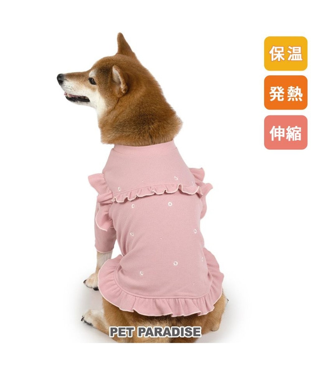 PET PARADISE ペットパラダイス  プレミアムペティヒー ト 花フリルTシャツ  中型犬 ピンク