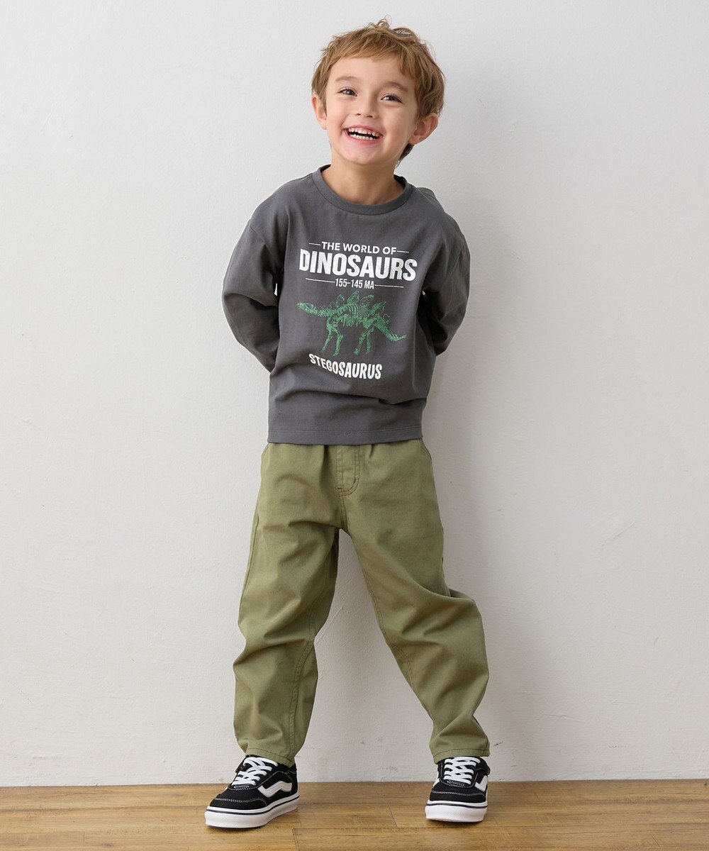 ANY KIDS 恐竜プリント 長袖Tシャツ 