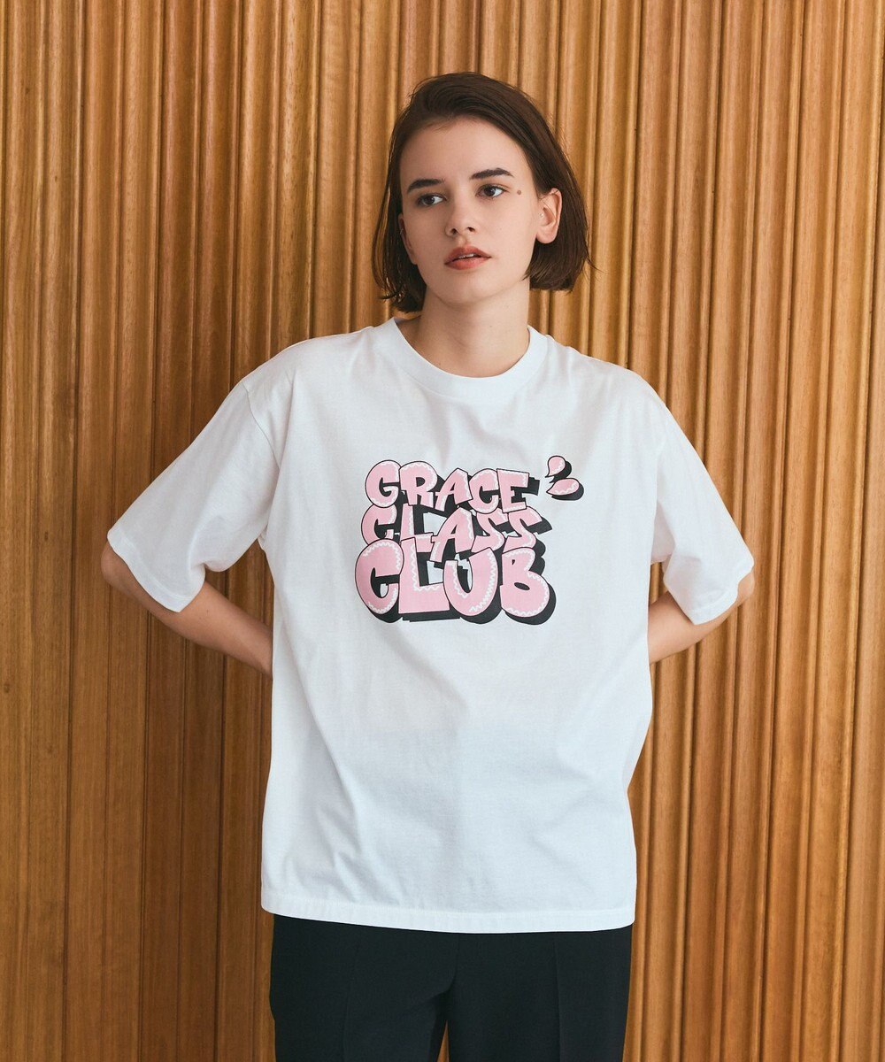 GRACE CONTINENTAL グラフィティプリントTシャツ 