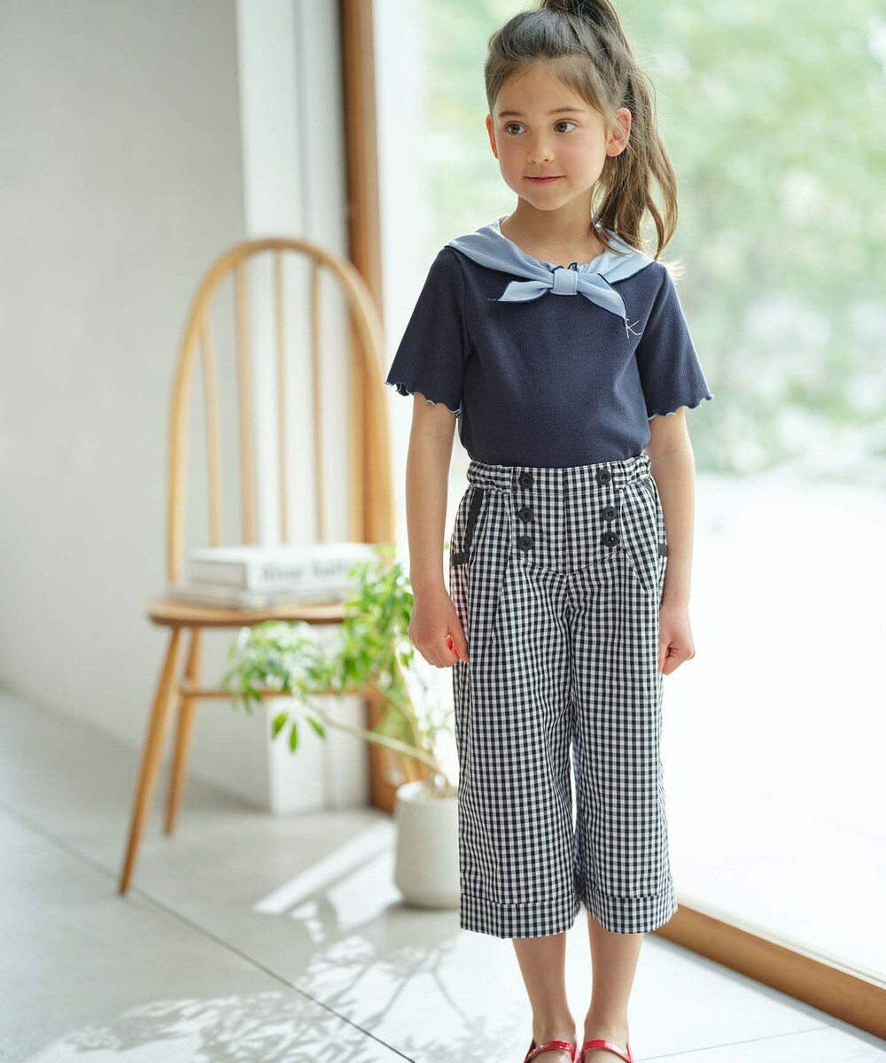 組曲 KIDS 【150-160cm】ギンガム パンツ 