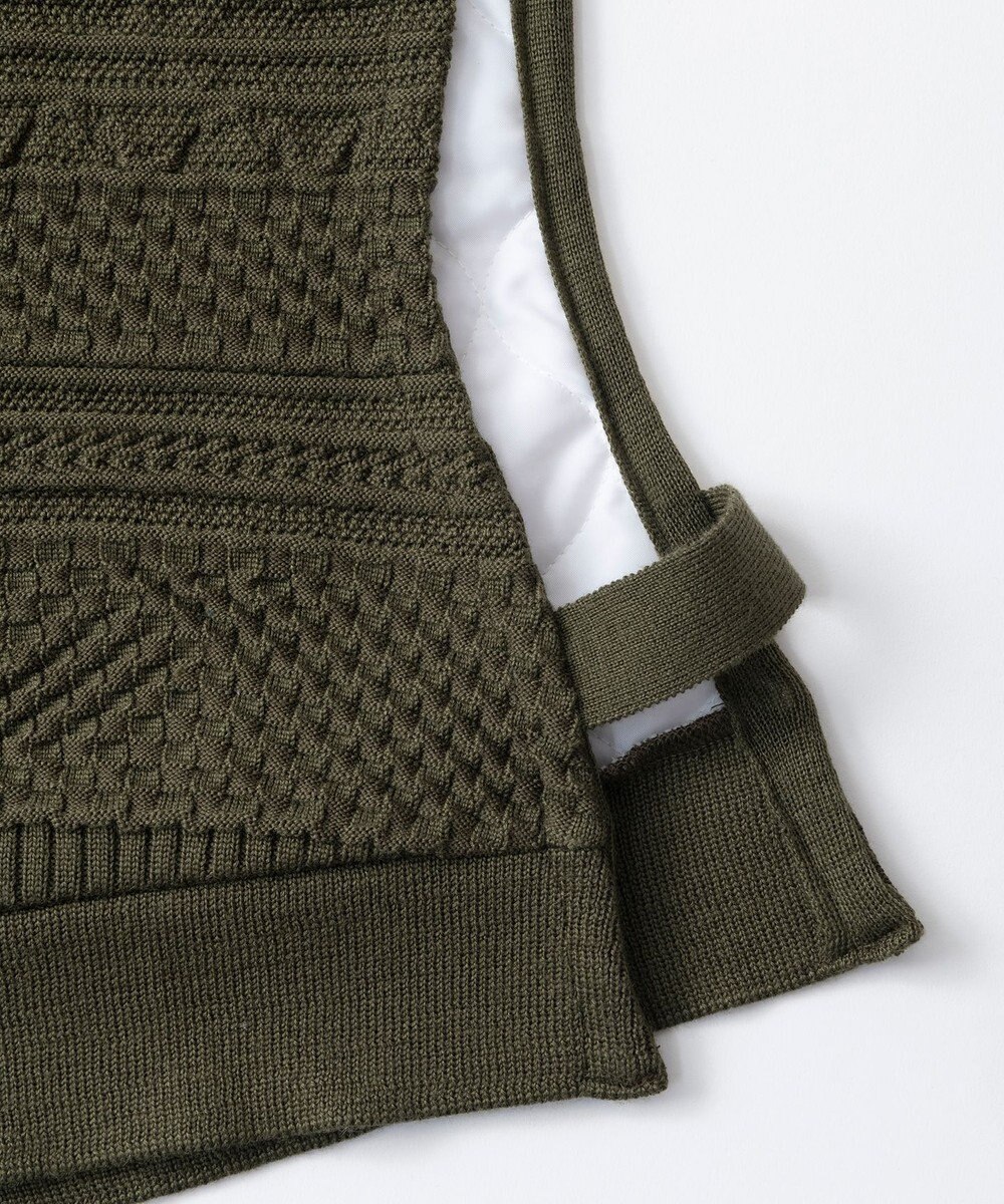 TRICOTE バンピーニット切り替えベスト 