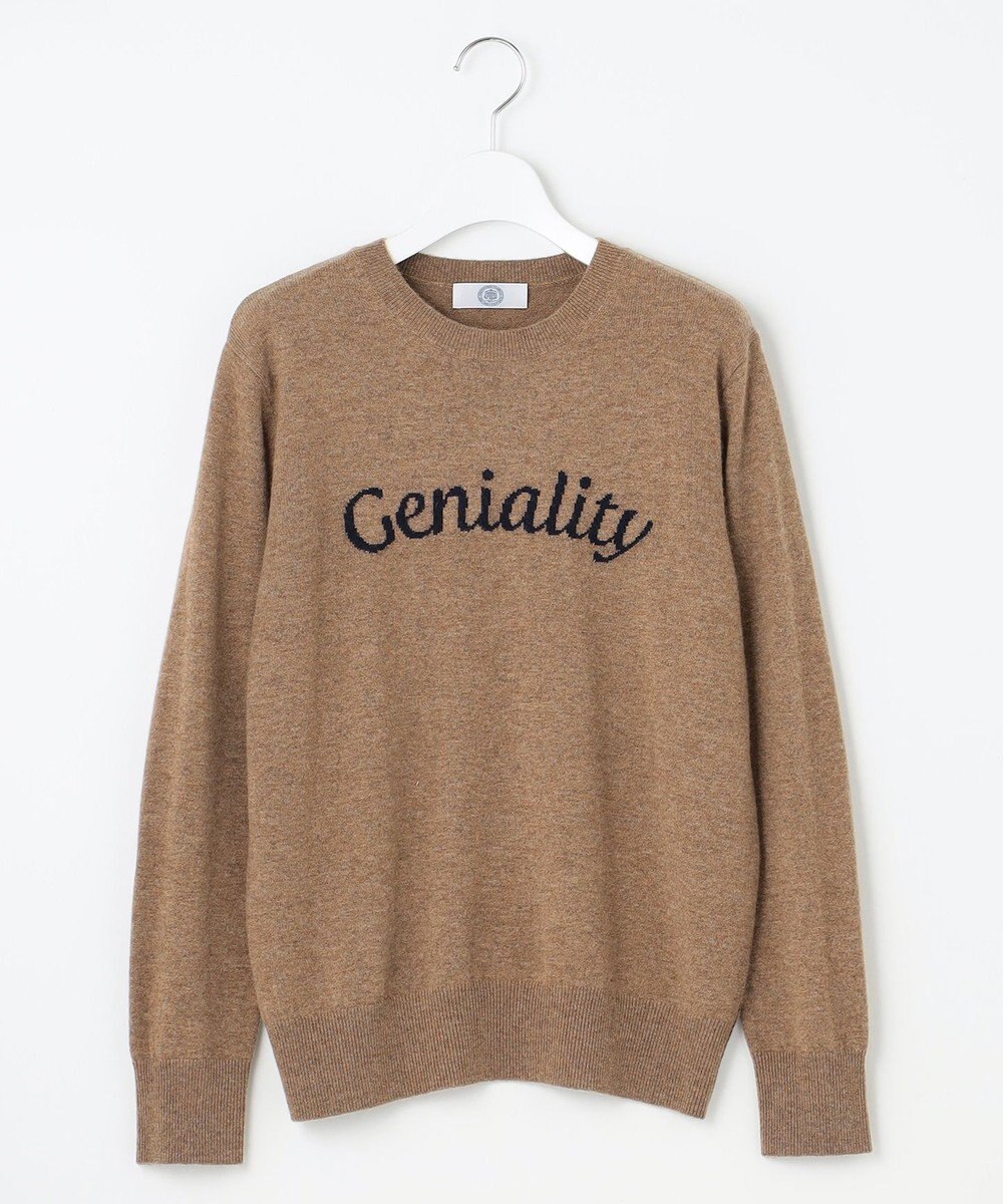 J.PRESS LADIES 【洗える】CASHMERE BLEND ロゴ ニット 