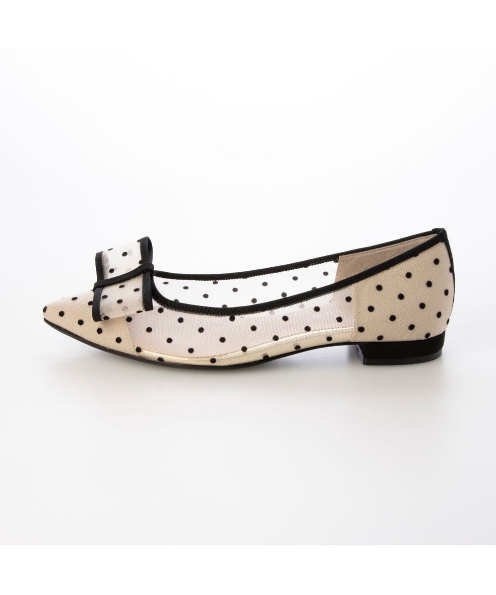 MODE ET JACOMO <carino>ドットチュールパンプス 