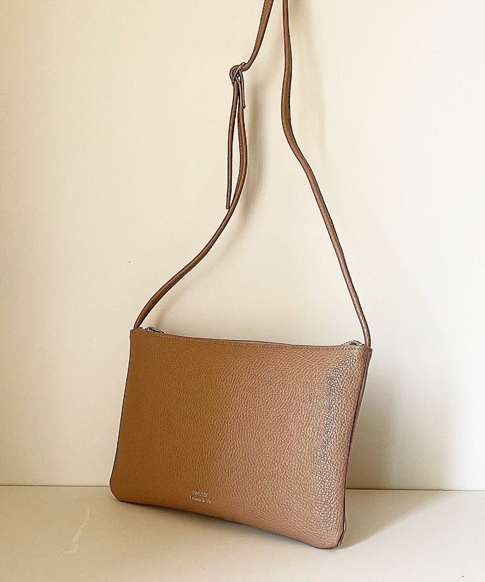 Hekhèr Le Style de Vie 新色追加【日本製】シュリンクレザー スクエアショルダーバッグ 