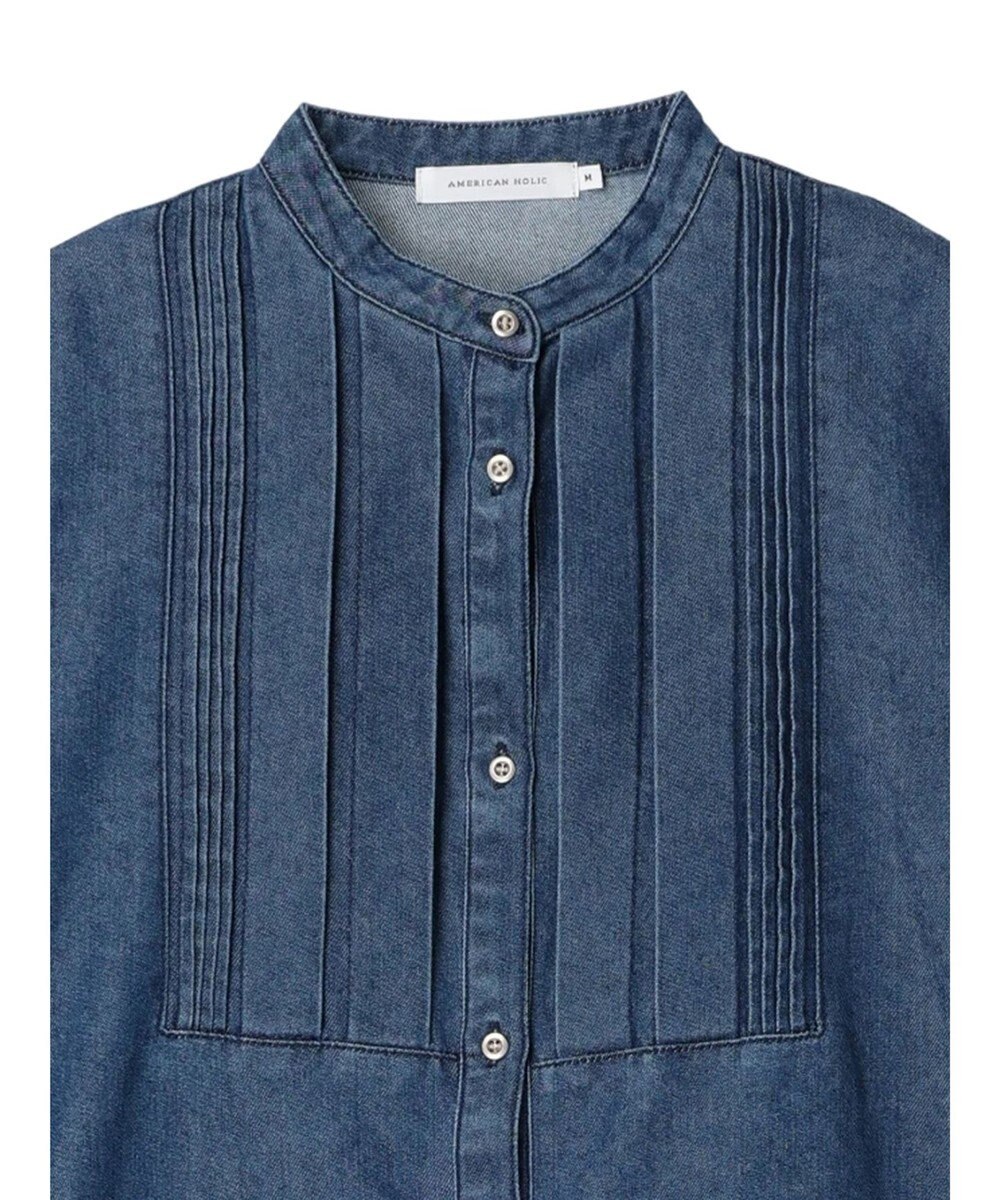 AMERICAN HOLIC デニムブザムバックボタンチュニック 