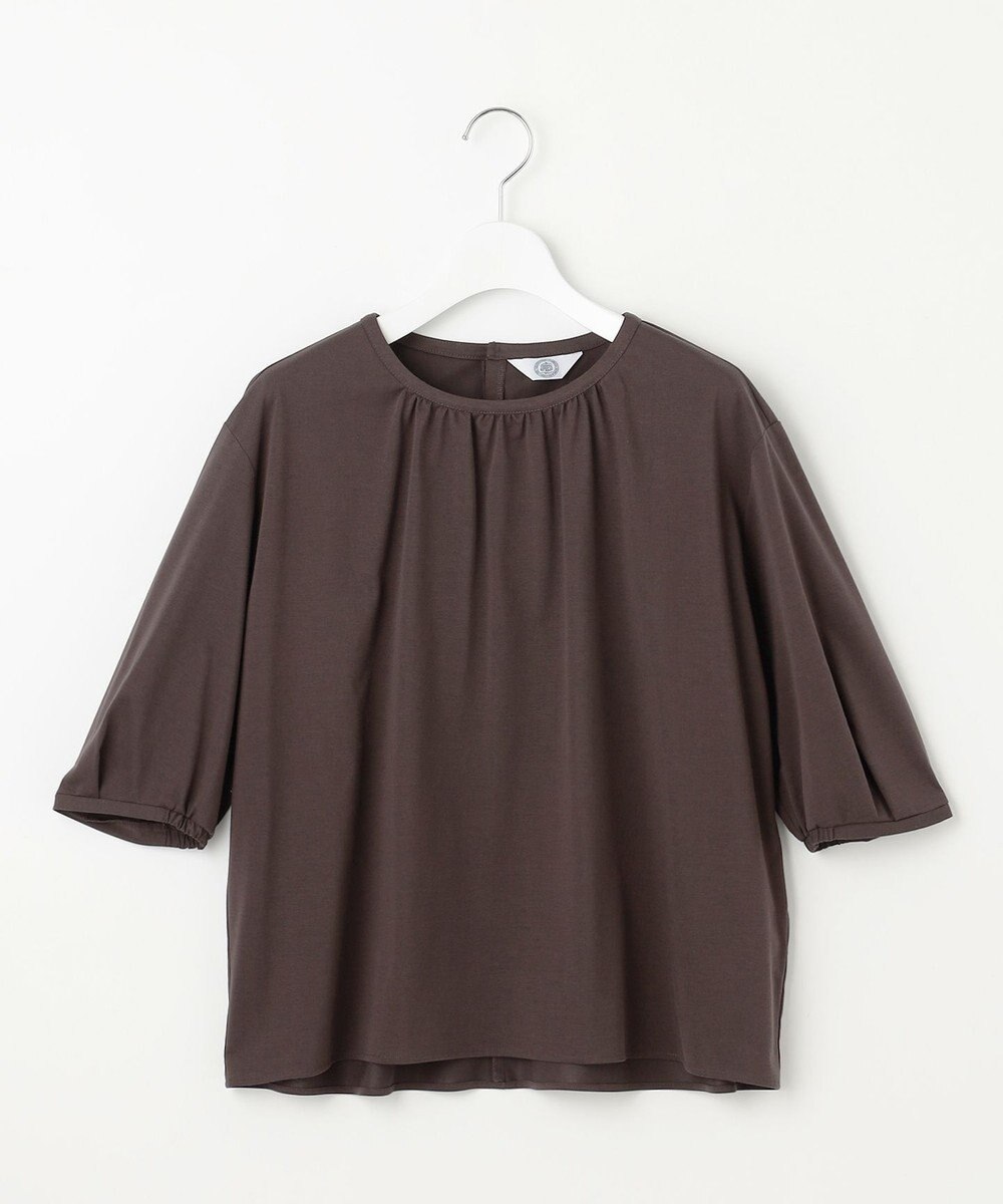 J.PRESS LADIES 【洗える】ブラウスライクジャージー カットソー 