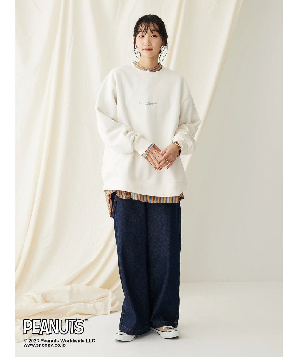 CRAFT STANDARD BOUTIQUE ＰＥＡＮＵＴＳ裏起毛スウェットクルー 