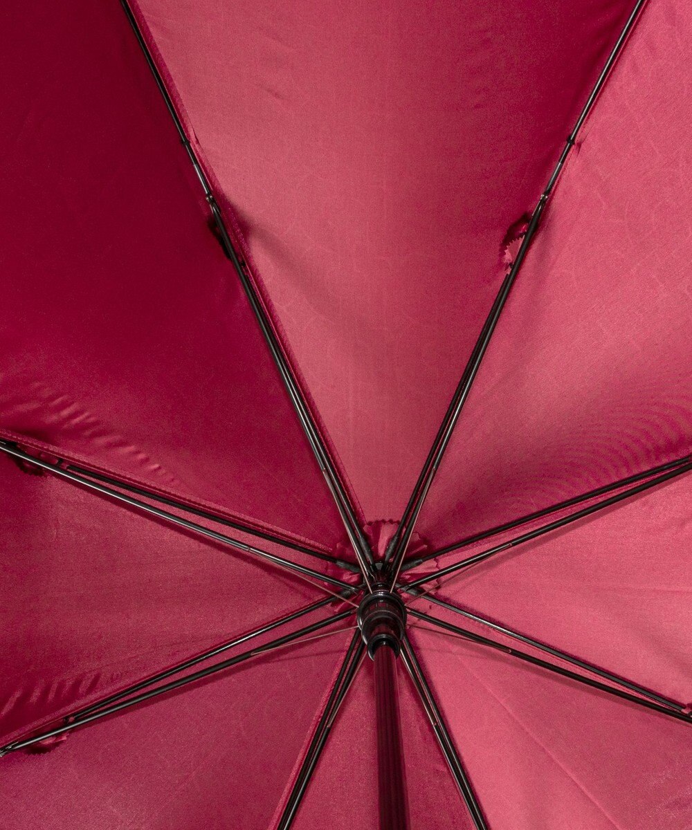 AURORA シャルルジョルダン　ポリエステル サテン エンボス 加工耐風雨傘 