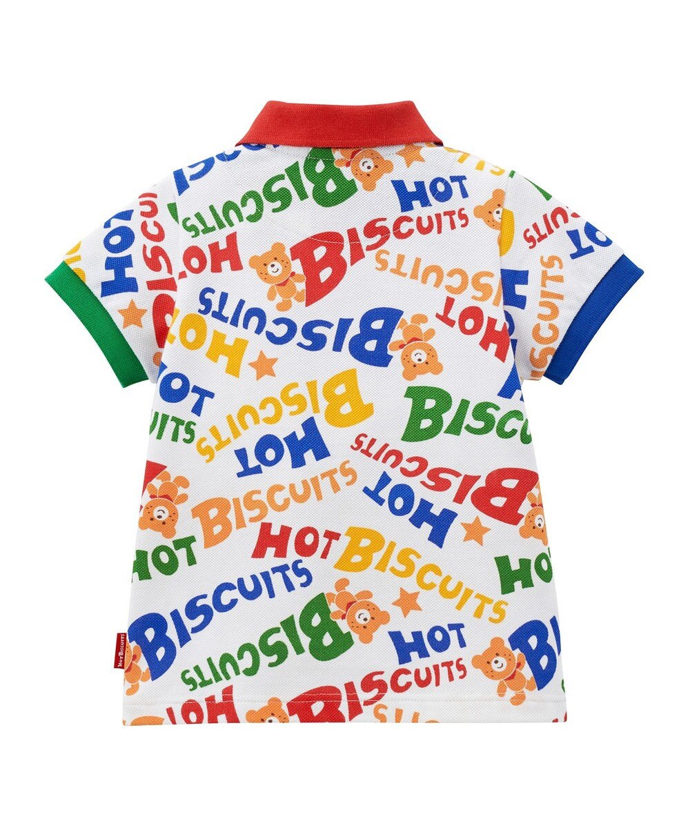 MIKI HOUSE HOT BISCUITS 【80-120cm】 カラフルロゴ ポロシャツ 