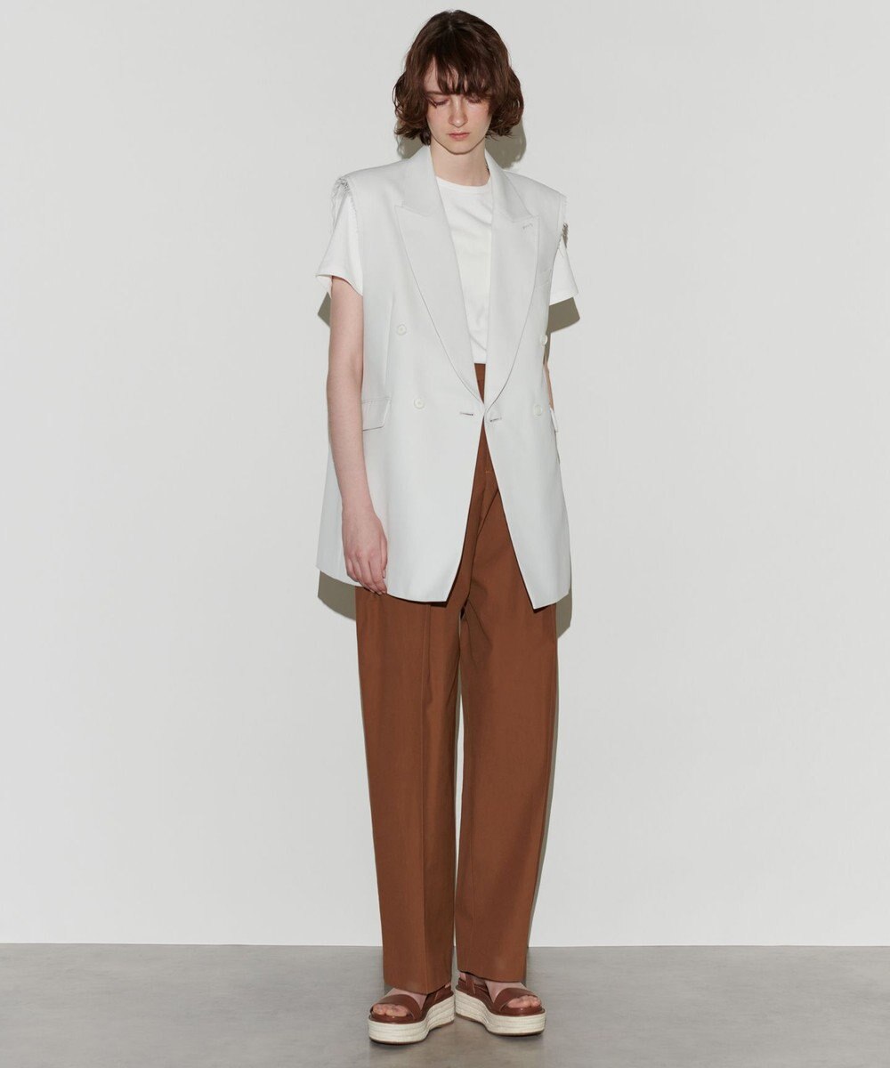 NAVE ウールポリエステルツイル ジレ 