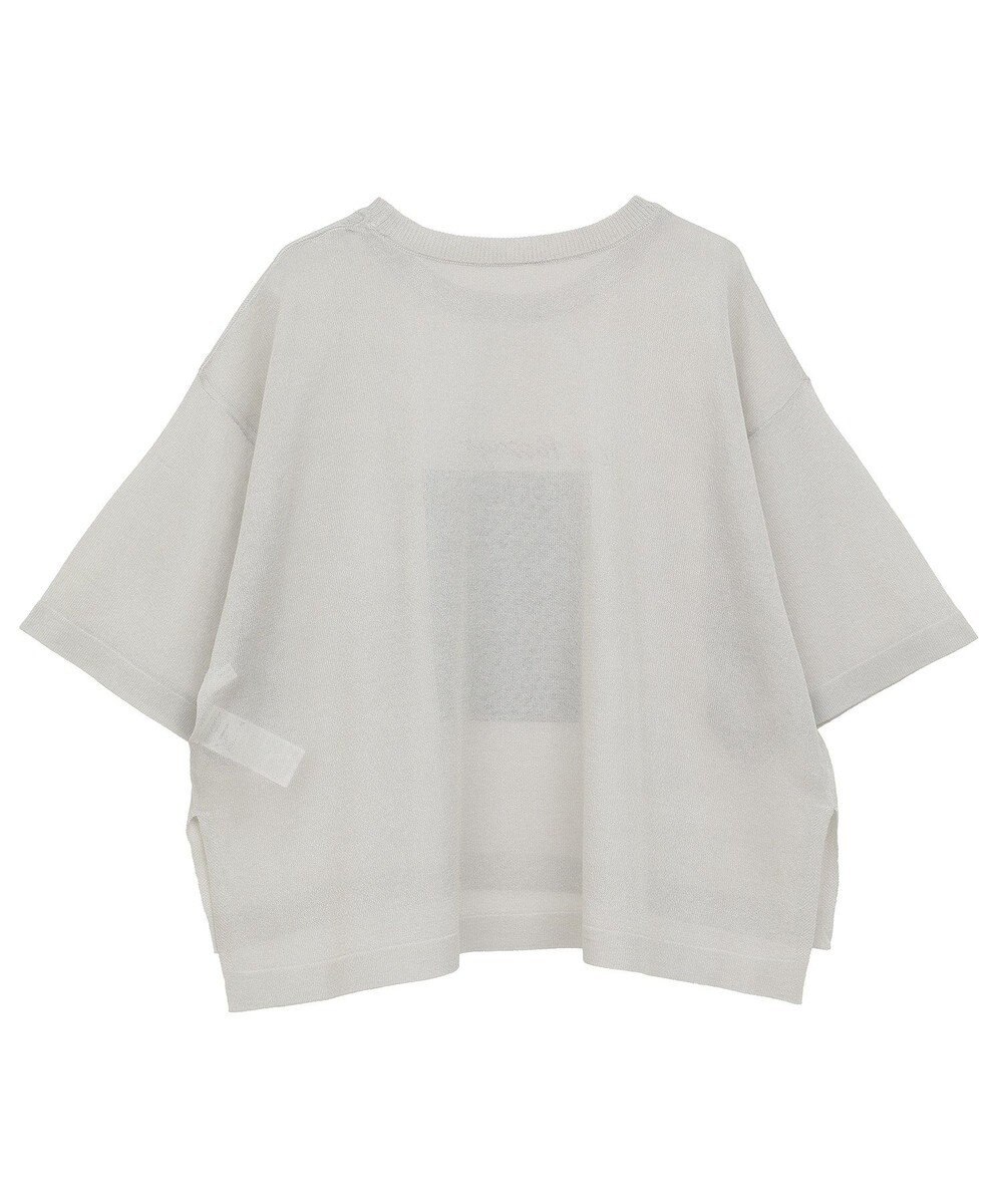 Green Parks アソートロゴ半袖シアーニットプルオーバー 