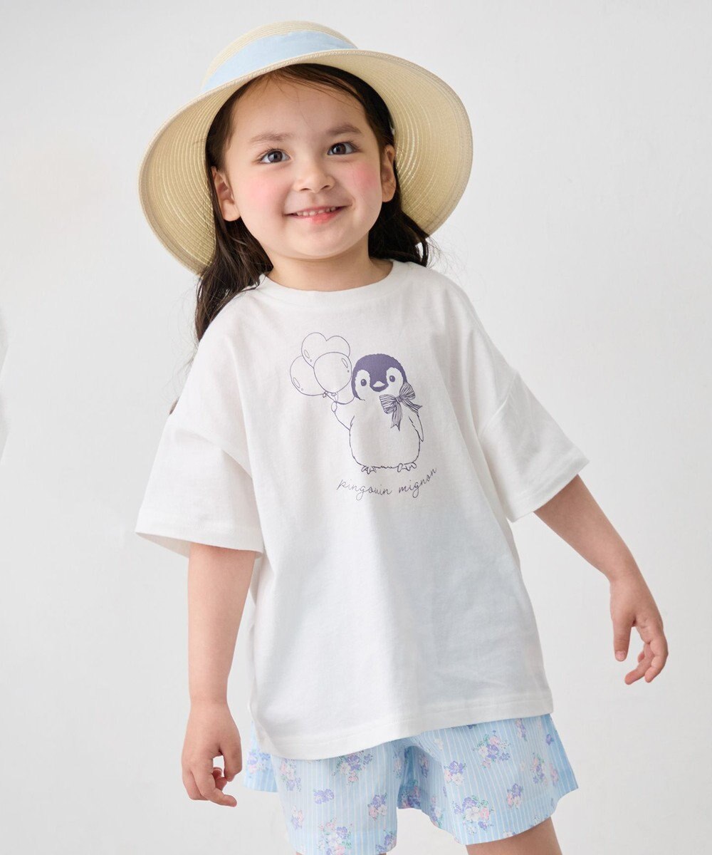 ANY KIDS 【綿100%/接触冷感】ひんやり オーバーサイズ アニマルTシャツ 