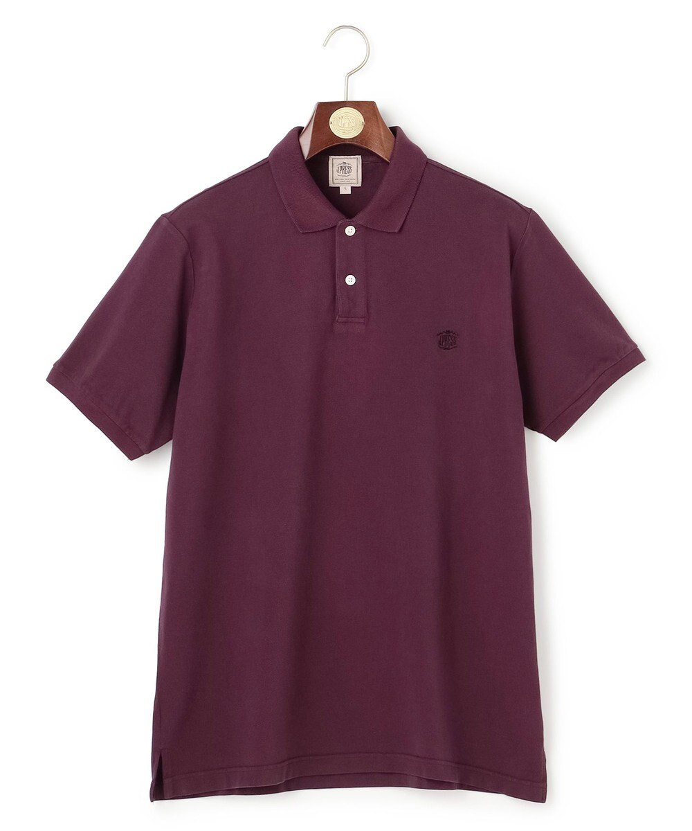 J.PRESS MEN コットンカノコオーバーダイ ポロシャツ 