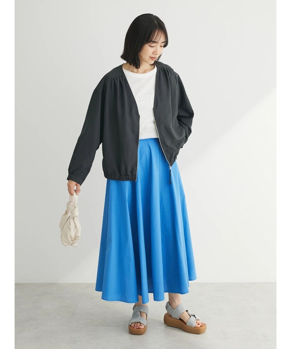 Green Parks インド綿 ボリュームポプリンスカート 