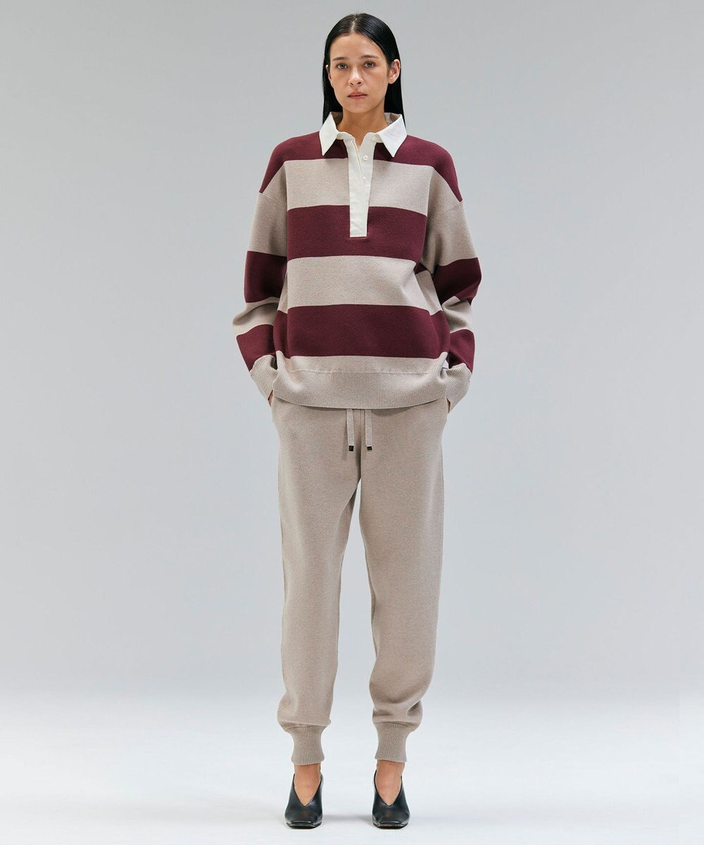 BEIGE， 【洗える】TAFT / コットンカシミヤラガーニット 