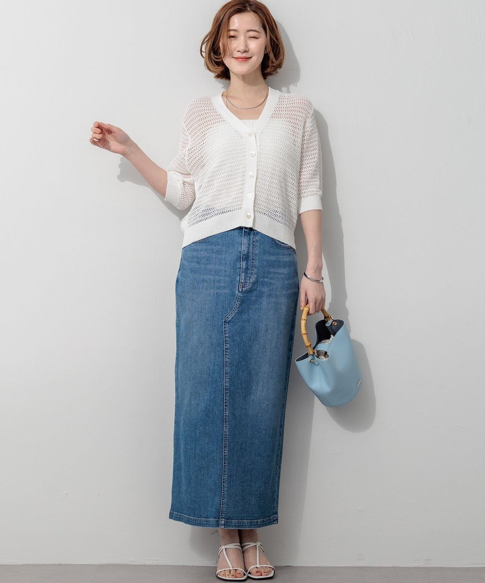 23区 23区DENIM Iライン デニムスカート 