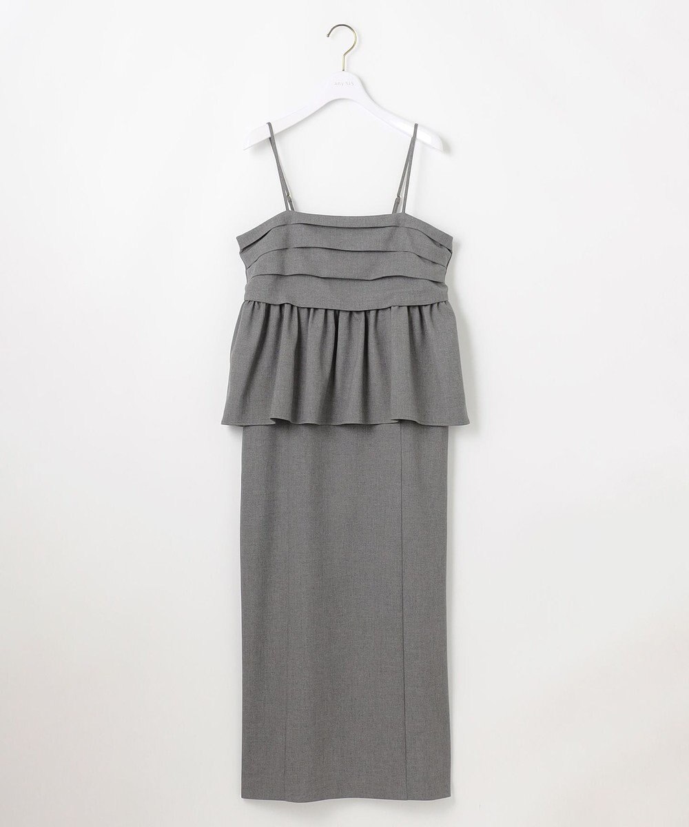 ANY SIS 【BAILA12月号掲載・貴島明日香さんコラボ】ドッキングビスチェワンピース×インナーセット 