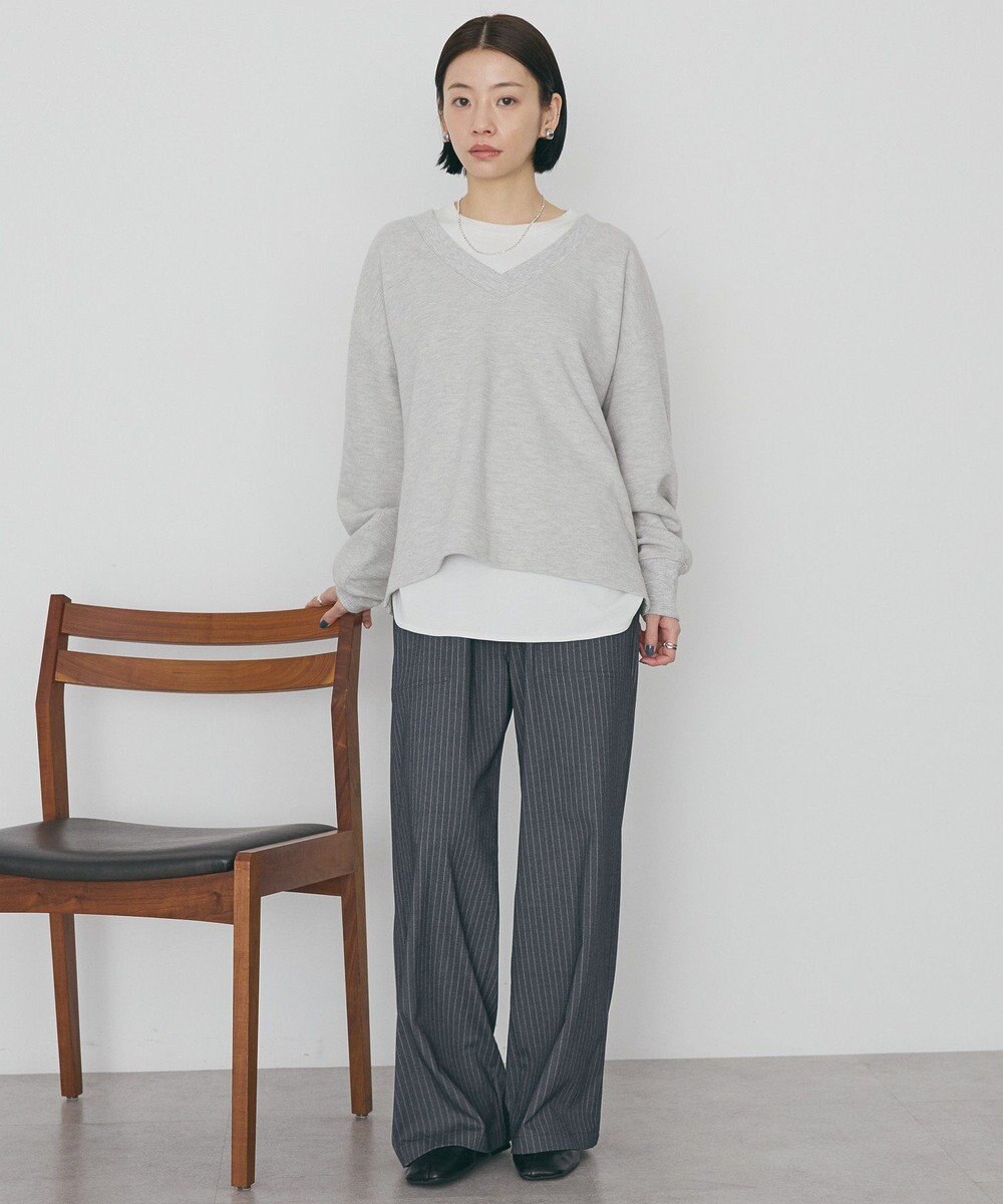 AMERICAN HOLIC Ｖネックスムース起毛プルオーバー 