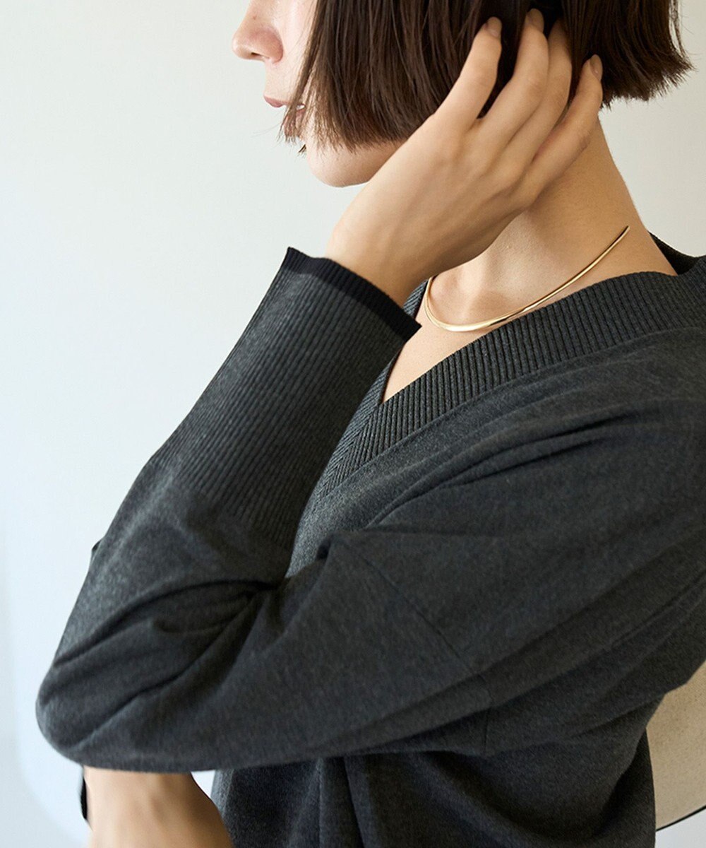 UNFILO 【野呂佳代さん着用】マイビューティニット Ｖネックワンピース 