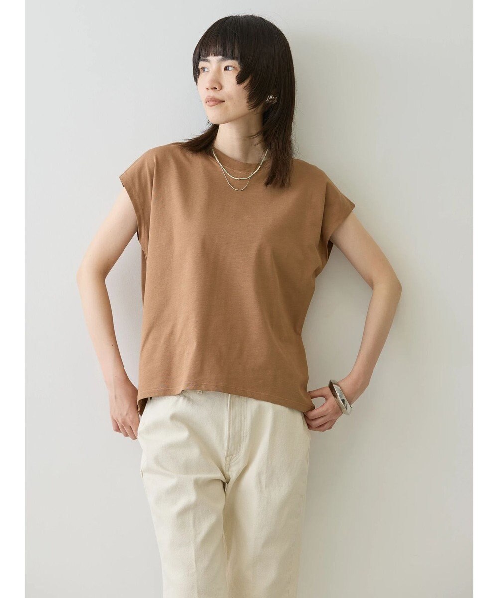 AMERICAN HOLIC 接触冷感フレンチスリーブカットプルオーバー 