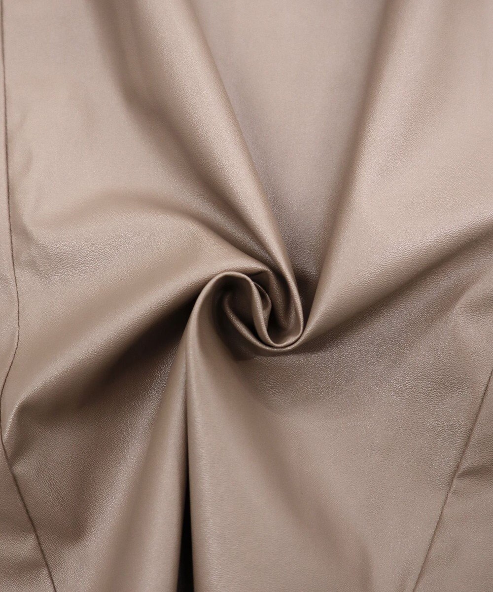 Tiaclasse 【洗える】洗練された女性スタイルを叶えるフェイクレザーワイドパンツ 