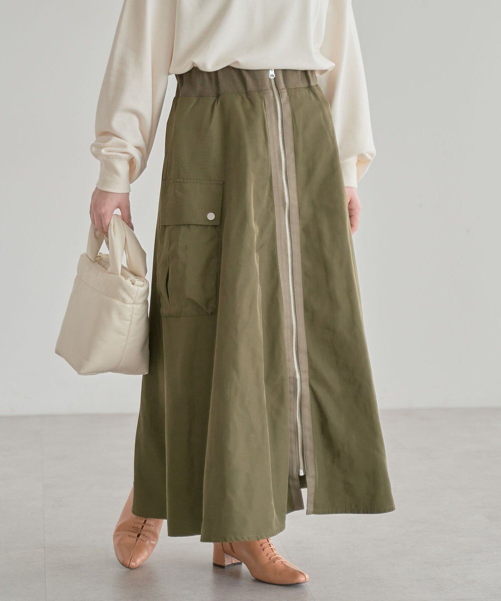 Green Parks ・ＳＵＧＡＲ　ＳＰＯＯＮ　ミリタリーフレアスカート 