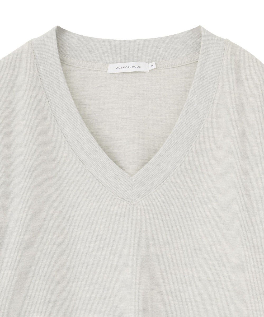 AMERICAN HOLIC Ｖネックスムース起毛プルオーバー 