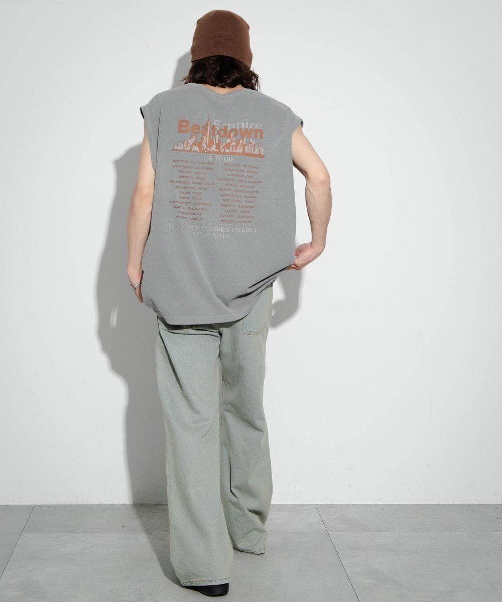 WEGO 【ユニセックス着用アイテム/手洗い可】ピグメントグラフィックノースリーブ 