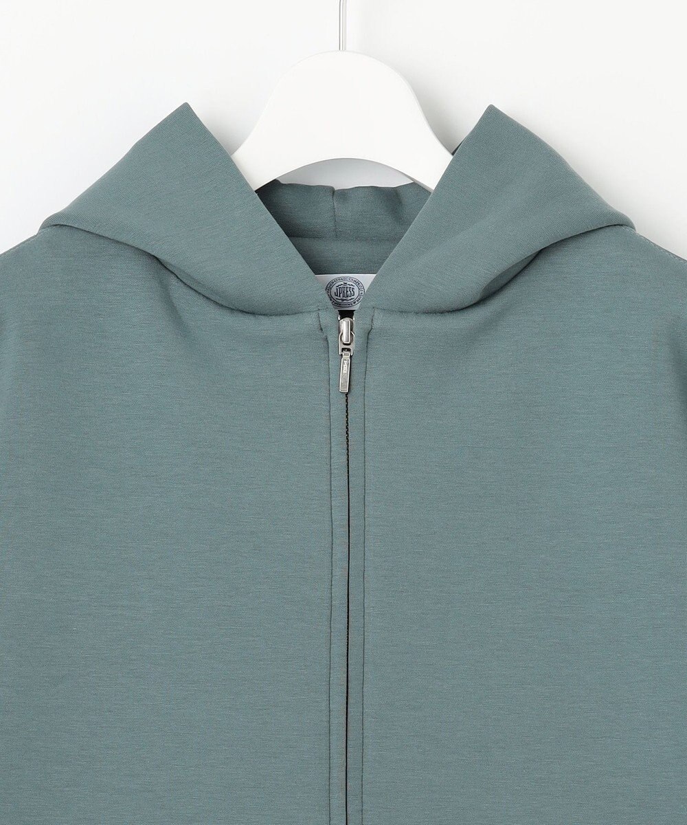 J.PRESS LADIES L ダンボール ジップアップ パーカー 