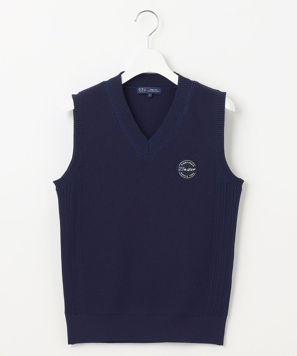 23区GOLF 【WOMEN】【ウォッシャブル】ニット ベスト 