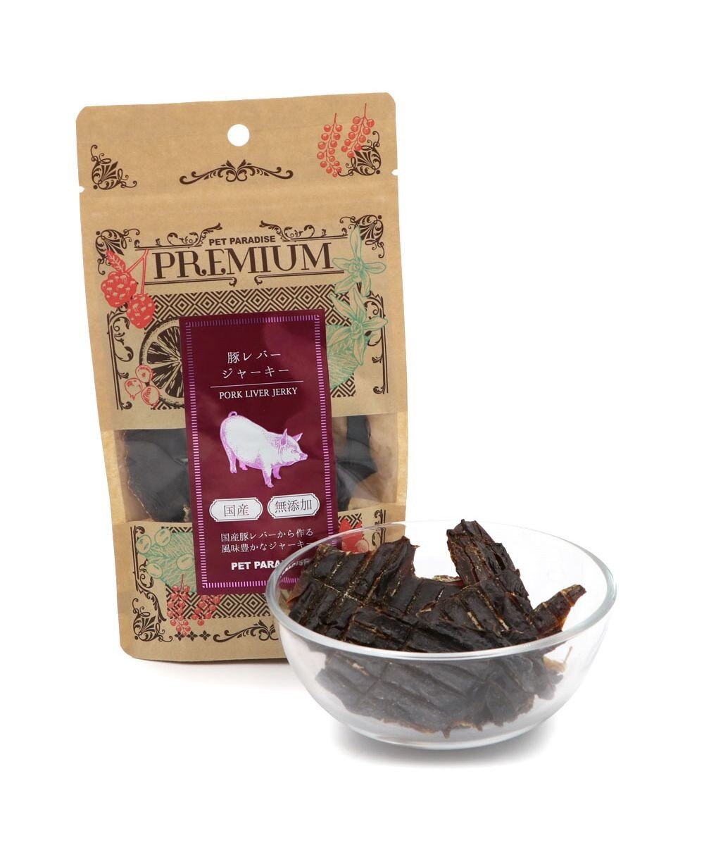 PET PARADISE プレミアム 国産 豚レバージャーキー 40g 
