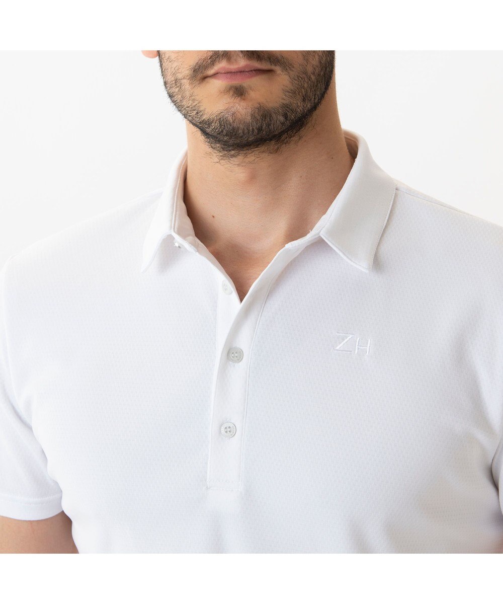 ZERO HALLIBURTON ゼロハリバートン ZERO HALLIBURTON　台襟付きカラットポロ　82211 