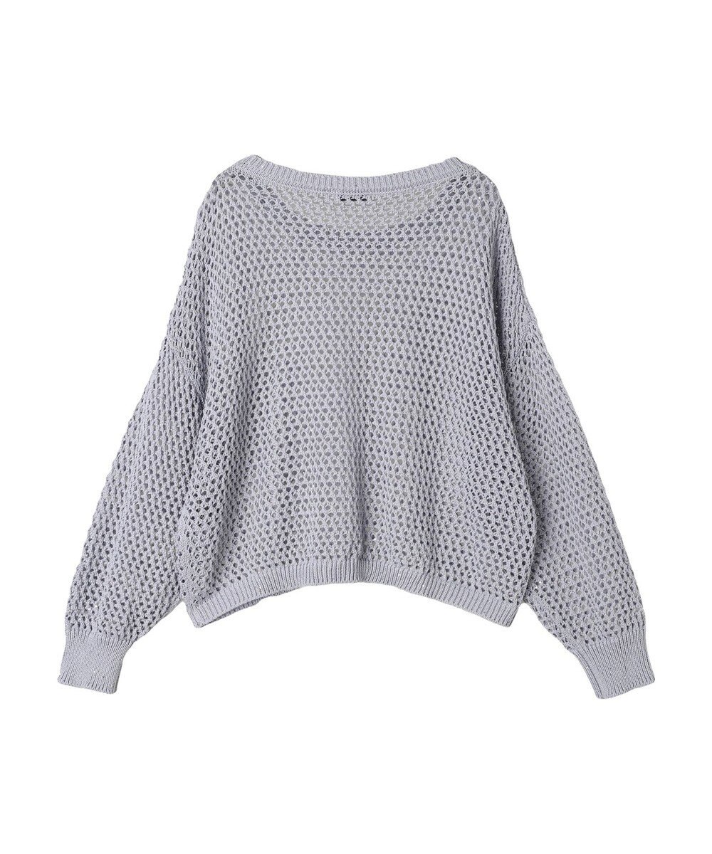 earth music&ecology スパンコールショートゆるニット 