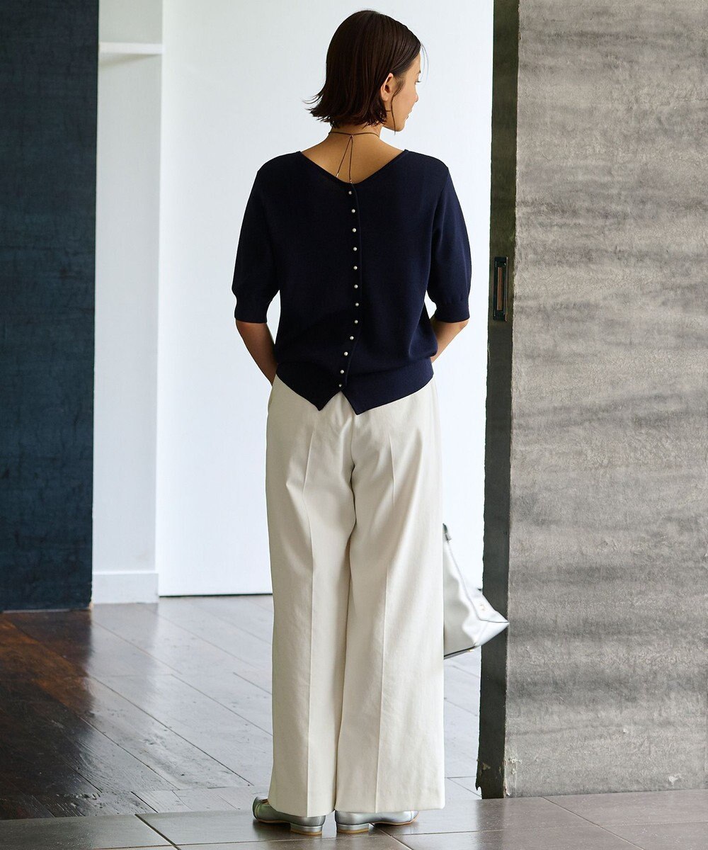 自由区 【WEB限定・洗える・XSサイズあり】ハイツイストコットンアセテートニットセットアップ ワンピース 