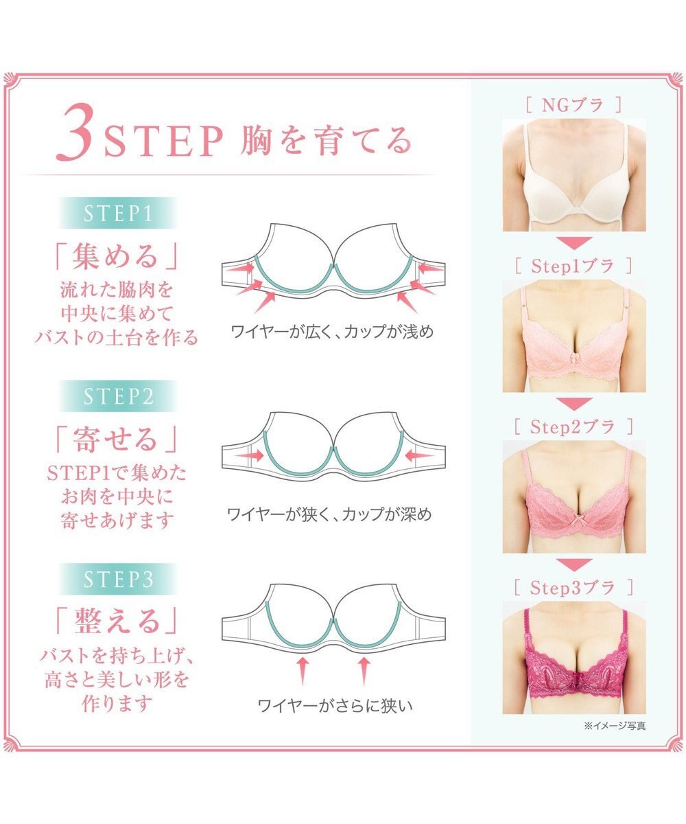 BRADELIS New York 【BRADELIS New York / 育乳ブラ・STEP1 集める】 ジャスミンブラ しっかりバストを集めてナチュラルなシルエットを作る補整ブラ CA115111 