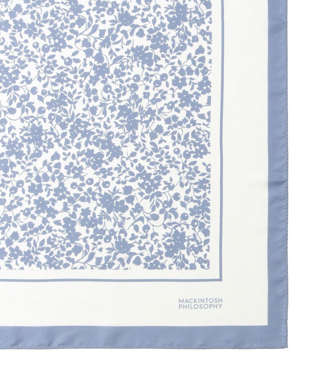 MOONBAT MACKINTOSH PHILOSOPHY(マッキントッシュ フィロソフィー）シルクスカーフ ボタニカル 68×68㎝ 日本製 