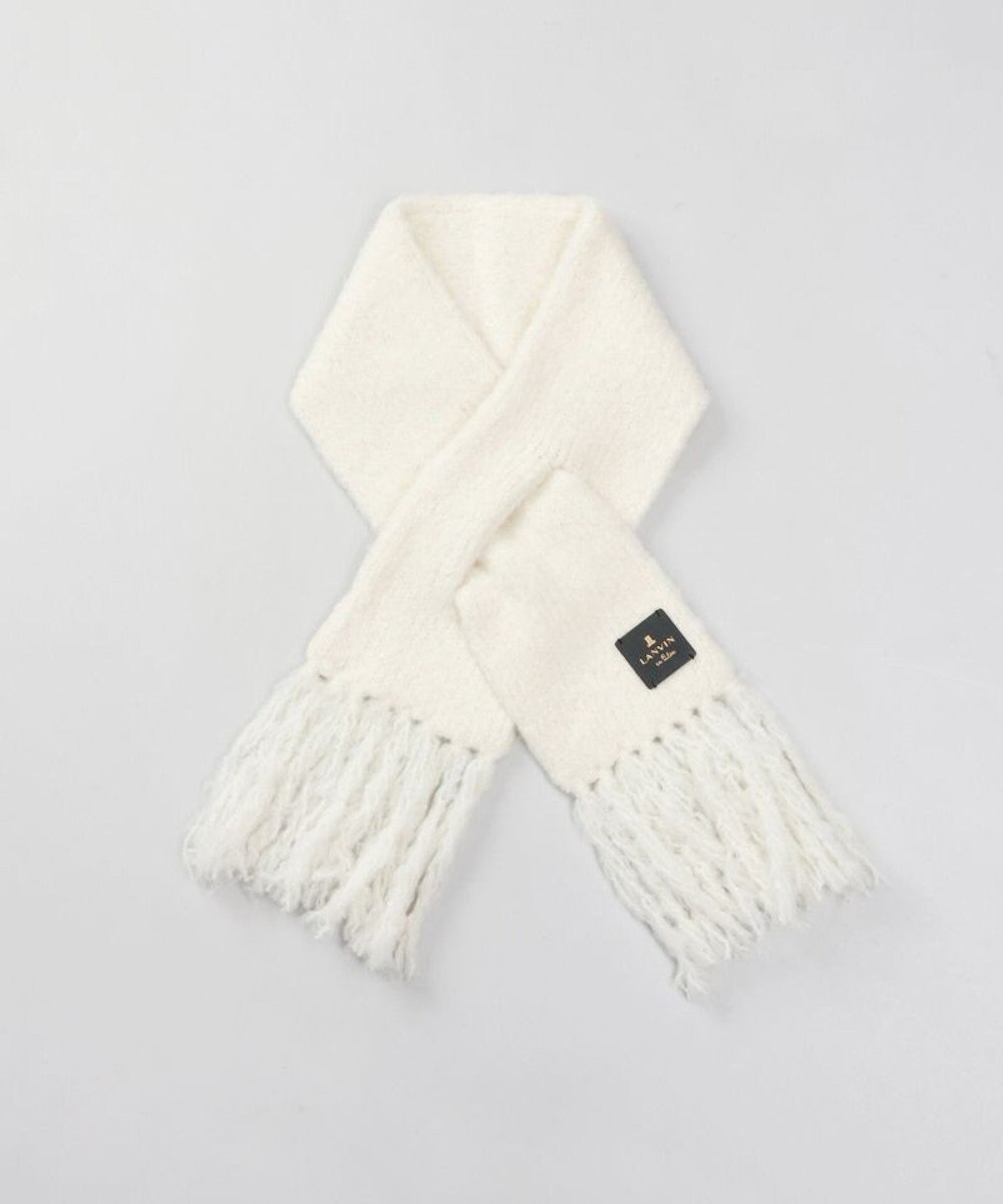 AURORA 【 LANVIN en Bleu （ランバン オン ブルー）】モコモコ差込みマフラー(WASH) 