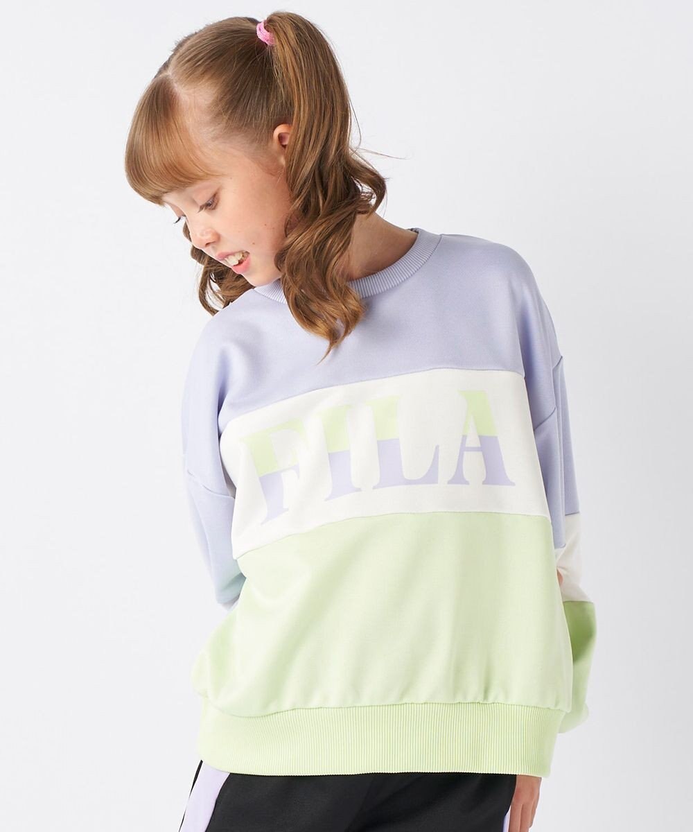OP／FILA 【FILA】パステルカラークルーネックスウェット/キッズ 
