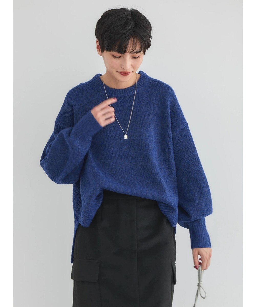 AMERICAN HOLIC サイドスリット袖ボリュームニットプルオーバー 