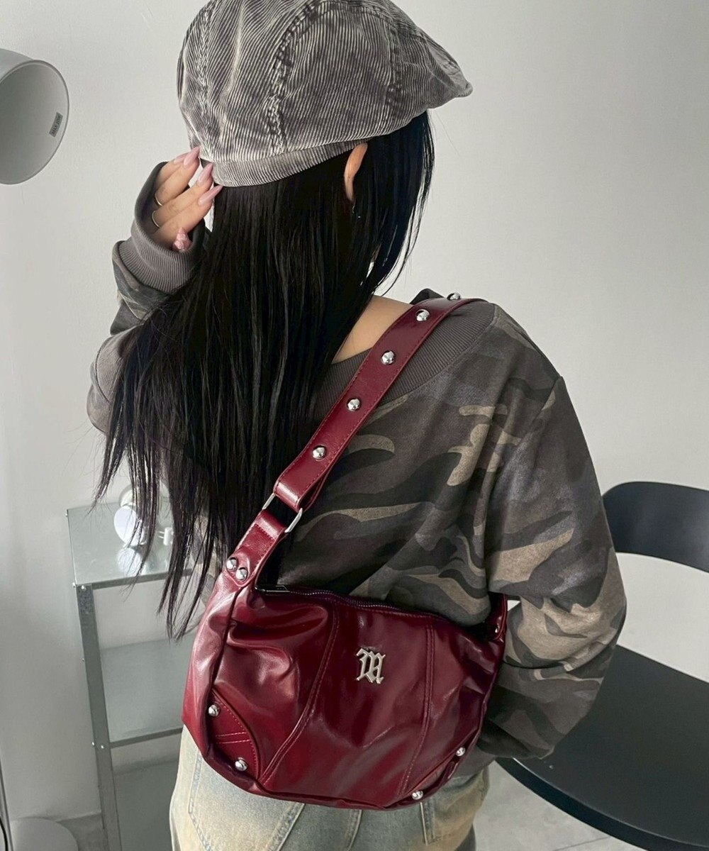 WEGO メタルパーツハーフムーンバッグ 