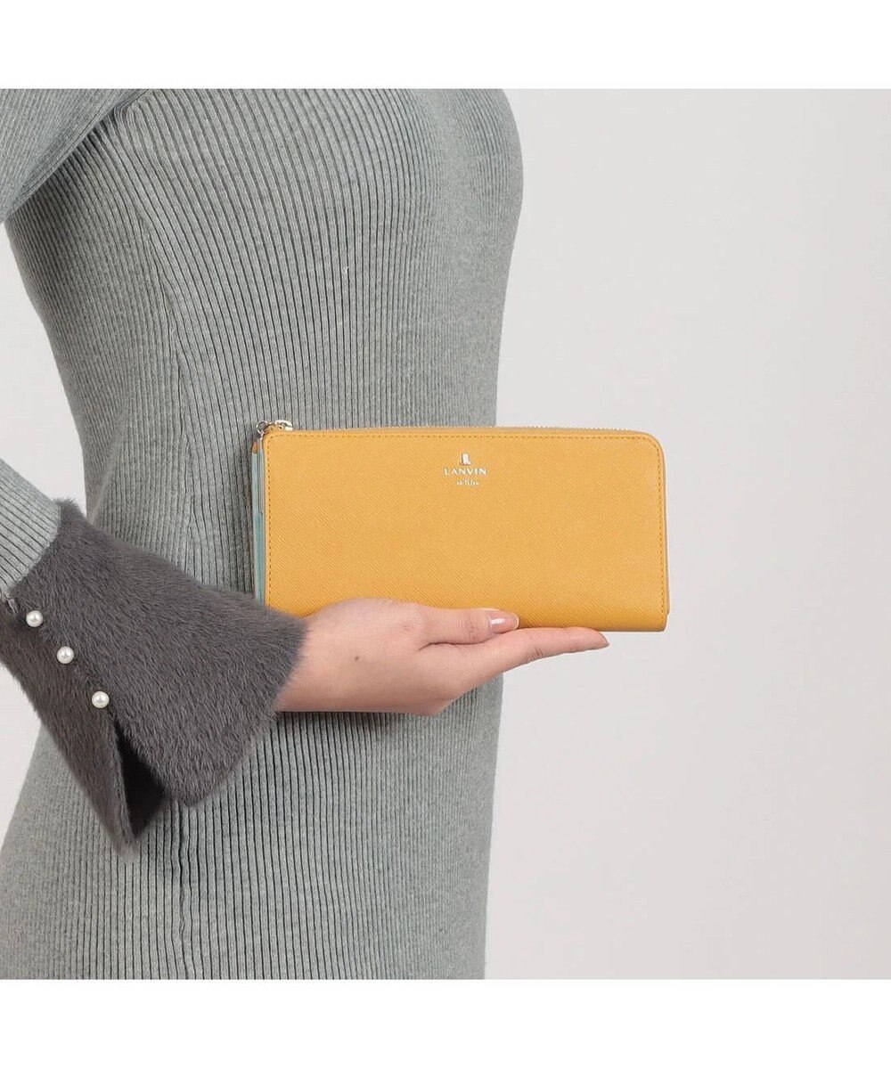 LANVIN en Bleu リュクサンブールカラー Lファスナー長財布 