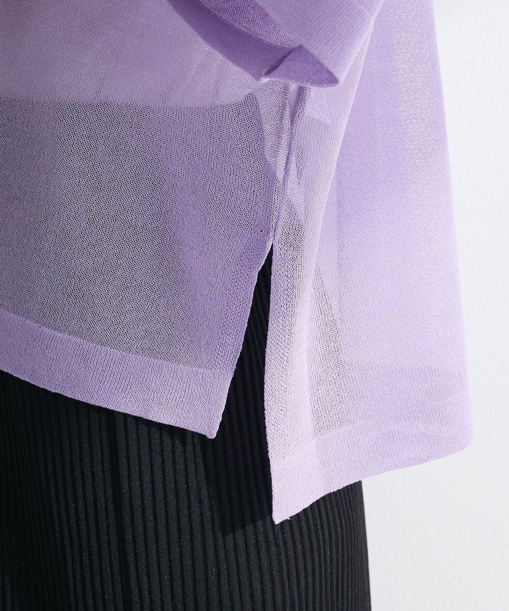 Green Parks アソートロゴ半袖シアーニットプルオーバー 