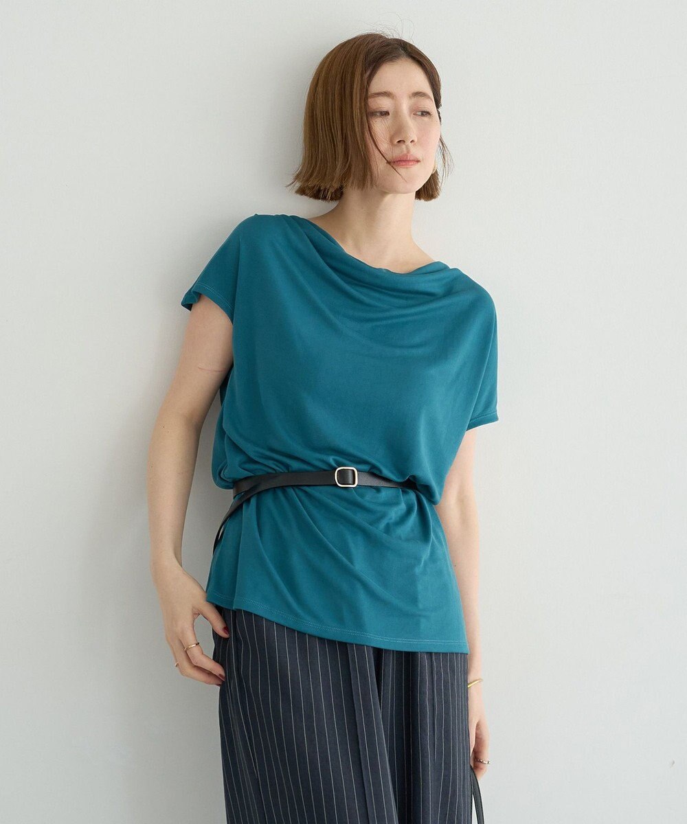 YECCA VECCA 【接触冷感】ドレープカットトップス 