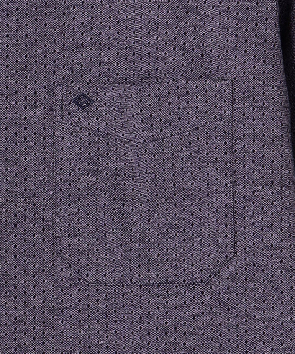 JOSEPH ABBOUD 【洗える】ドットジャガード ジャージー シャツ 