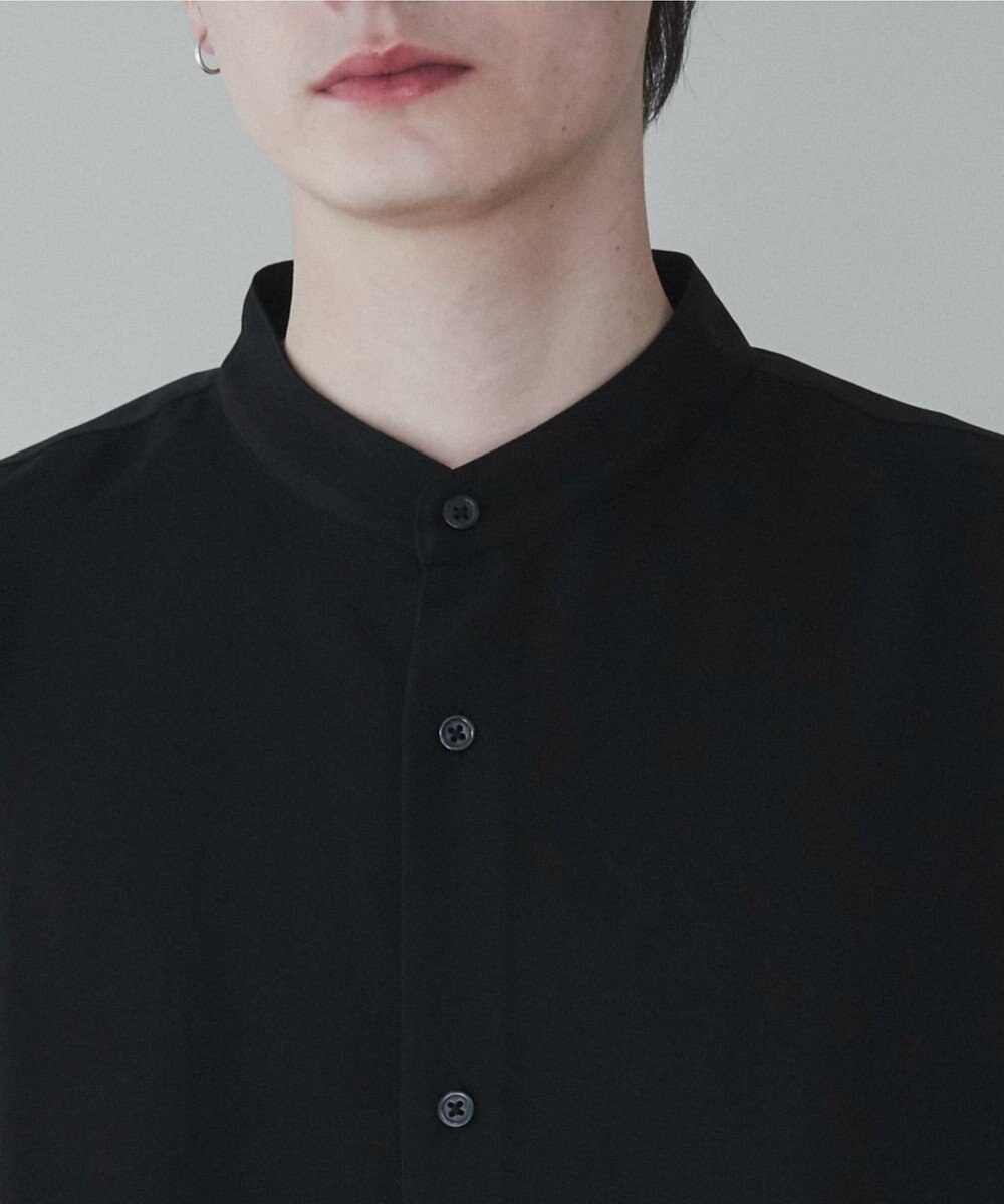 WEGO トロミBIGバンドカラーシャツ 