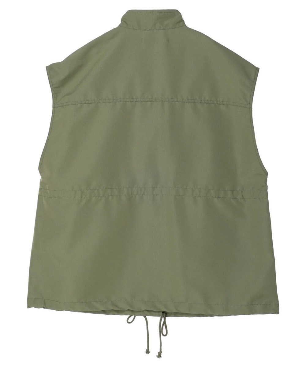 Green Parks ・ＥＬＥＮＣＡＲＥ　ＤＵＥスタンドカラーミリタリーベスト 