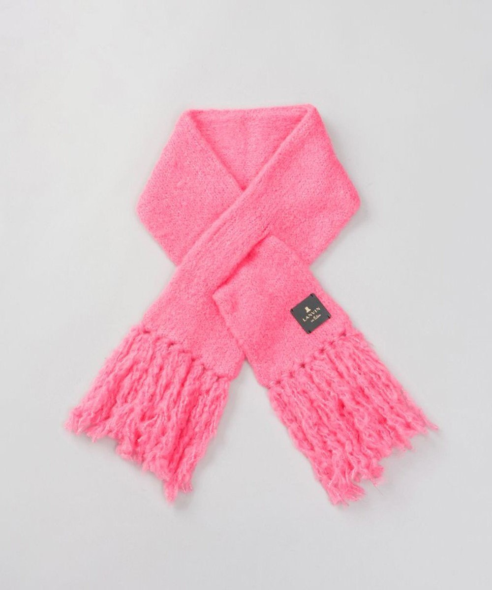 AURORA 【 LANVIN en Bleu （ランバン オン ブルー）】モコモコ差込みマフラー(WASH) 